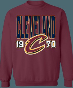 Cleveland Cavaliers Vintage NBA Crewneck Sweatshirt Hoodie Shirt for NBA Fans