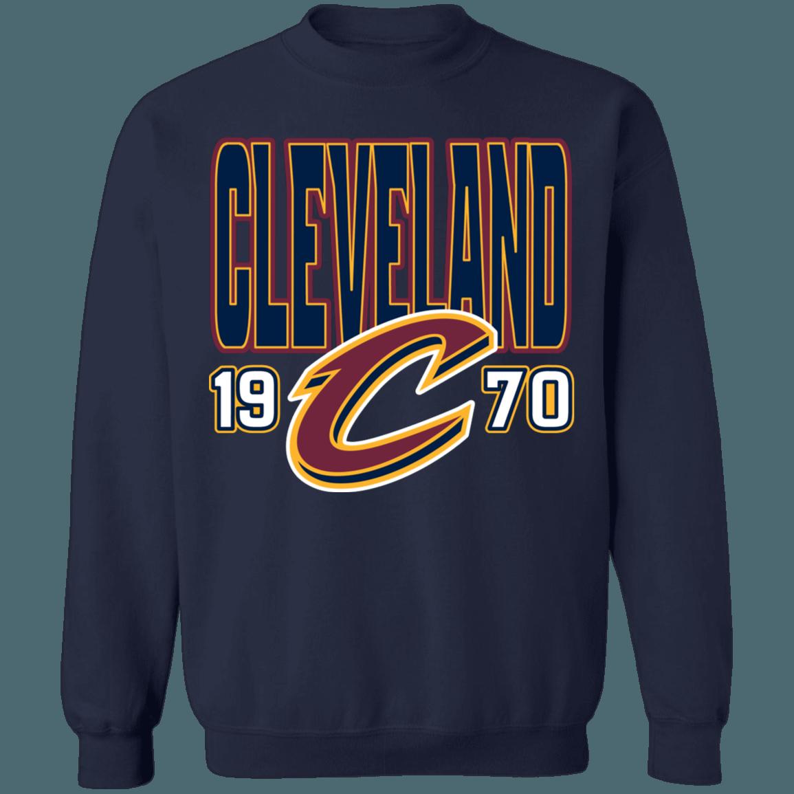 Cleveland Cavaliers Vintage NBA Crewneck Sweatshirt Hoodie Shirt for NBA Fans - Image 2