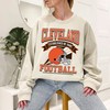 Cleveland Football Team Sweatshirt, Retro Cleveland Football Shirt for NFL Fans