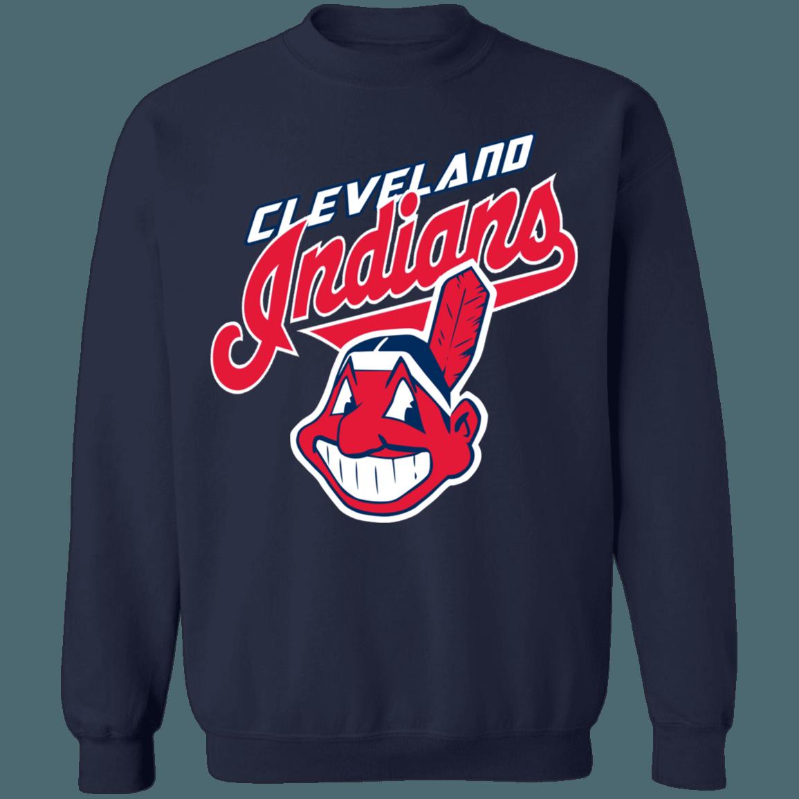 Cleveland Guardians Chief Wahoo Vintage MLB Crewneck Sweatshirt Hoodie Shirt Gifts for MLB Fans