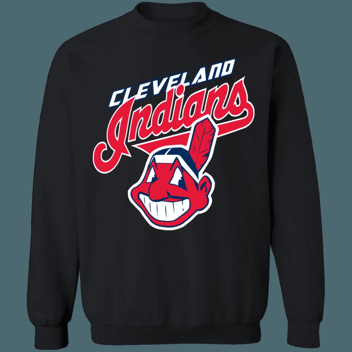 Cleveland Guardians Chief Wahoo Vintage MLB Crewneck Sweatshirt Hoodie Shirt Gifts for MLB Fans - Image 2