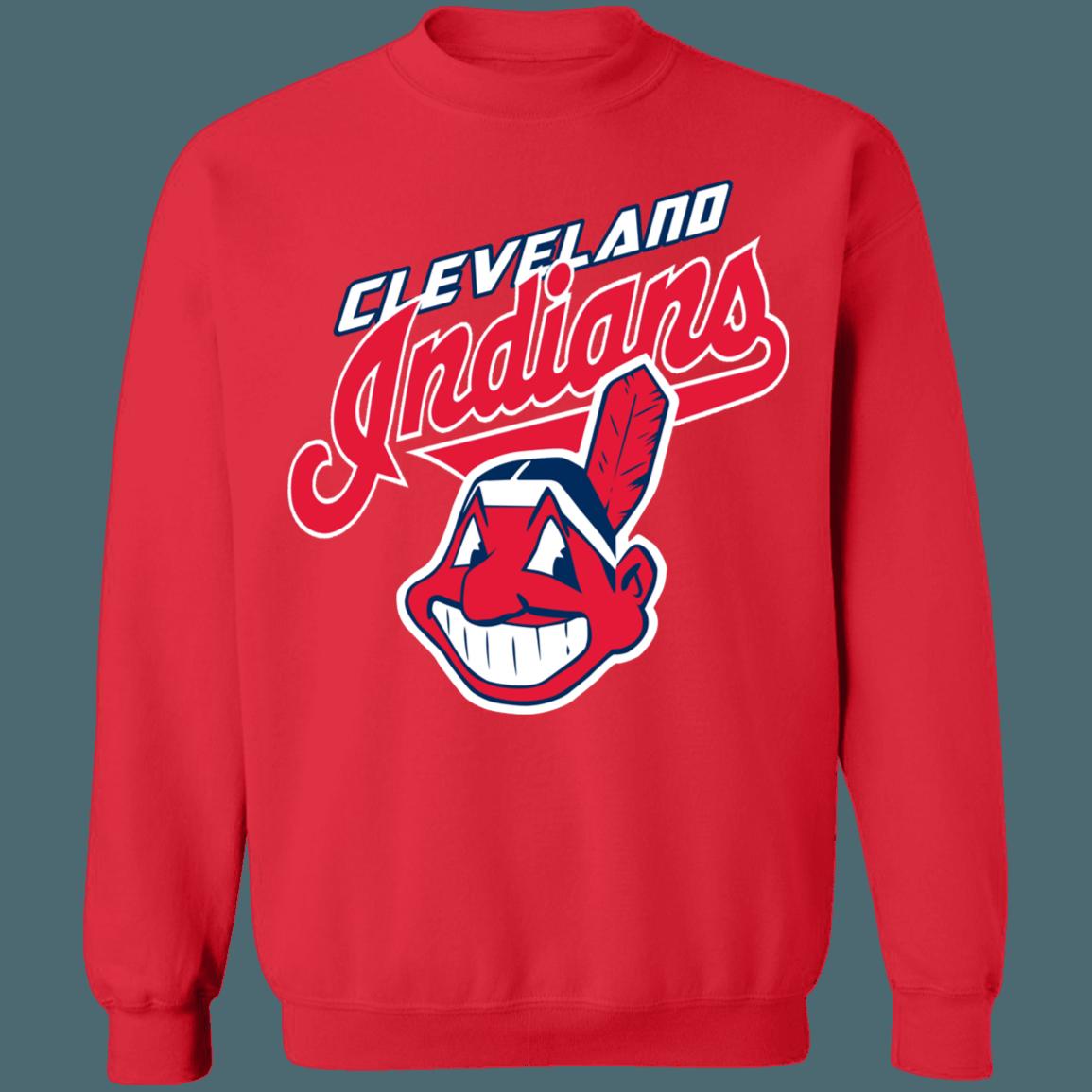 Cleveland Guardians Chief Wahoo Vintage MLB Crewneck Sweatshirt Hoodie Shirt Gifts for MLB Fans - Image 3