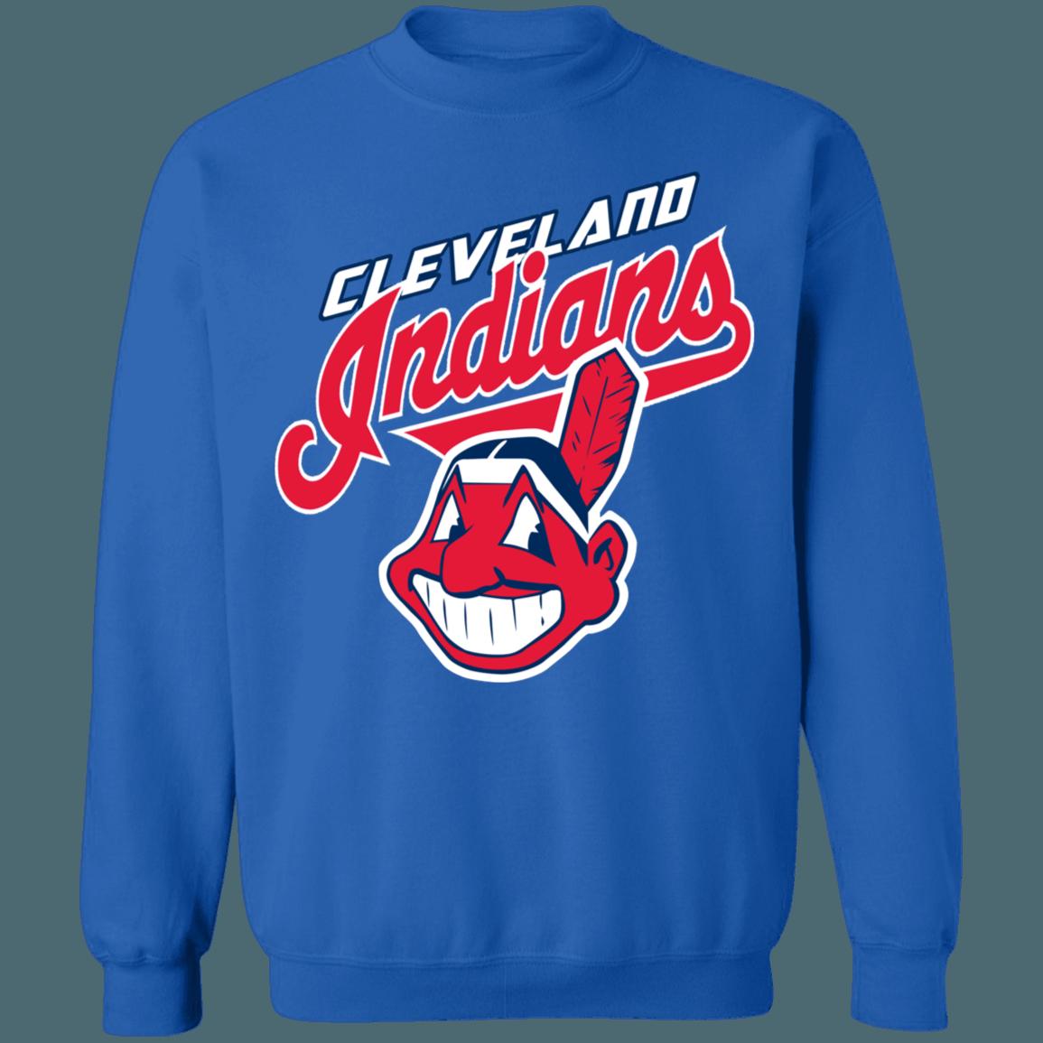 Cleveland Guardians Chief Wahoo Vintage MLB Crewneck Sweatshirt Hoodie Shirt Gifts for MLB Fans - Image 4