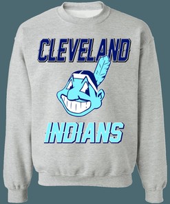 Cleveland Guardians Icy Wahoo Vintage MLB Crewneck Sweatshirt Hoodie Shirt for Baseball Fans