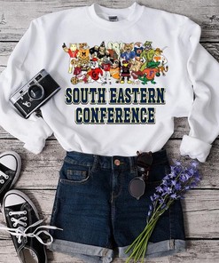 College Football Team Sweatshirt, Sec South Eastern Conference Mascots Shirt, Plus Size Tee