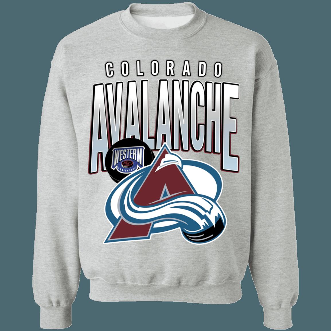 Colorado Avalanche 90's Retro NHL Sweatshirt Hoodie TShirt For Hockey Lovers - Image 4