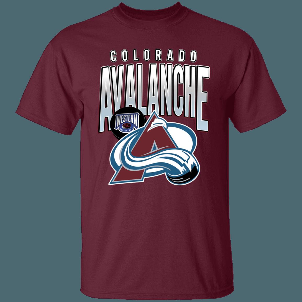 Colorado Avalanche 90's Retro NHL T-Shirt Sweatshirt Hoodie National Hockey League Shirt - Image 3