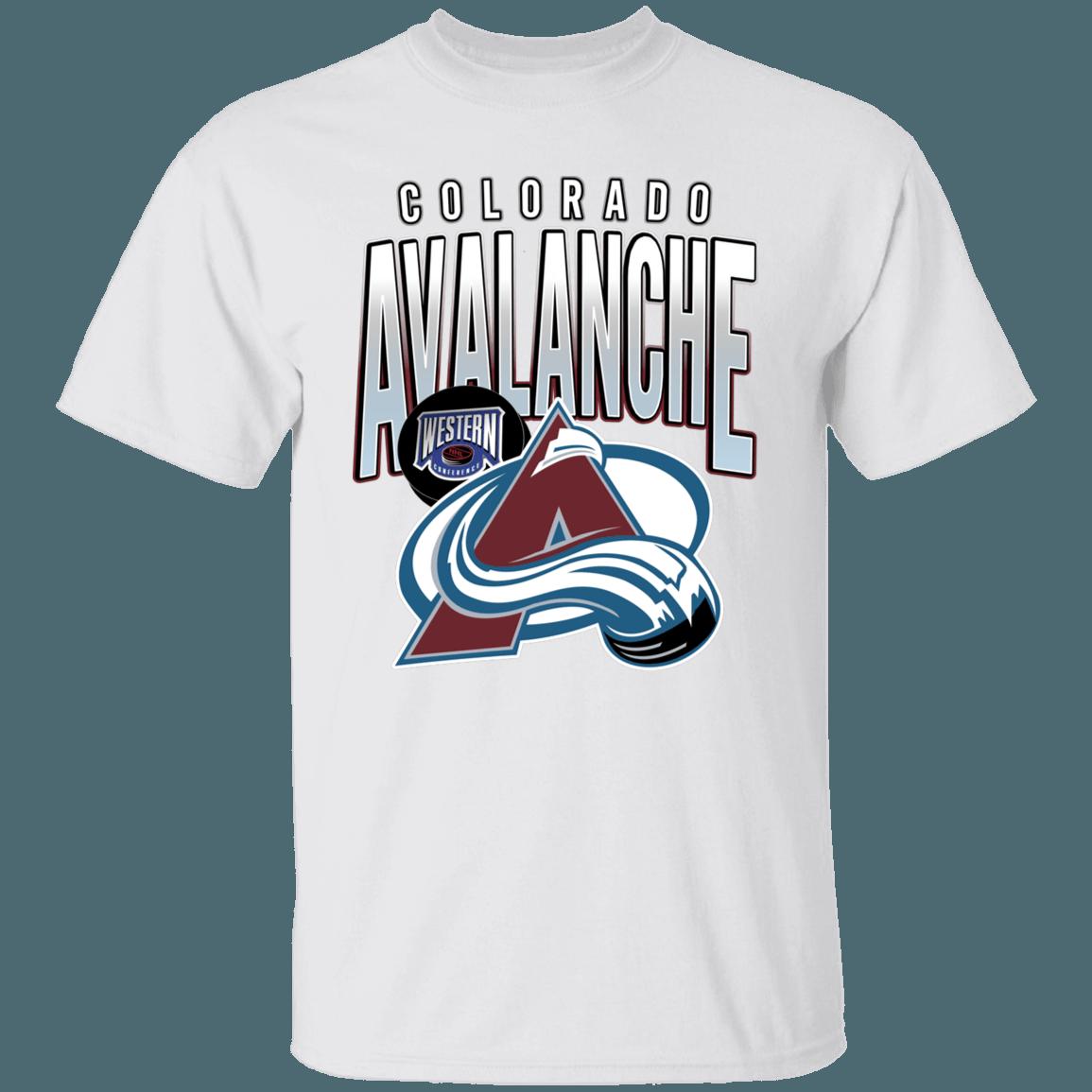 Colorado Avalanche 90's Retro NHL T-Shirt Sweatshirt Hoodie National Hockey League Shirt - Image 4