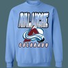 Colorado Avalanche Snowy Peaks Retro NHL Sweatshirt Hoodie TShirt For Hockey Lovers