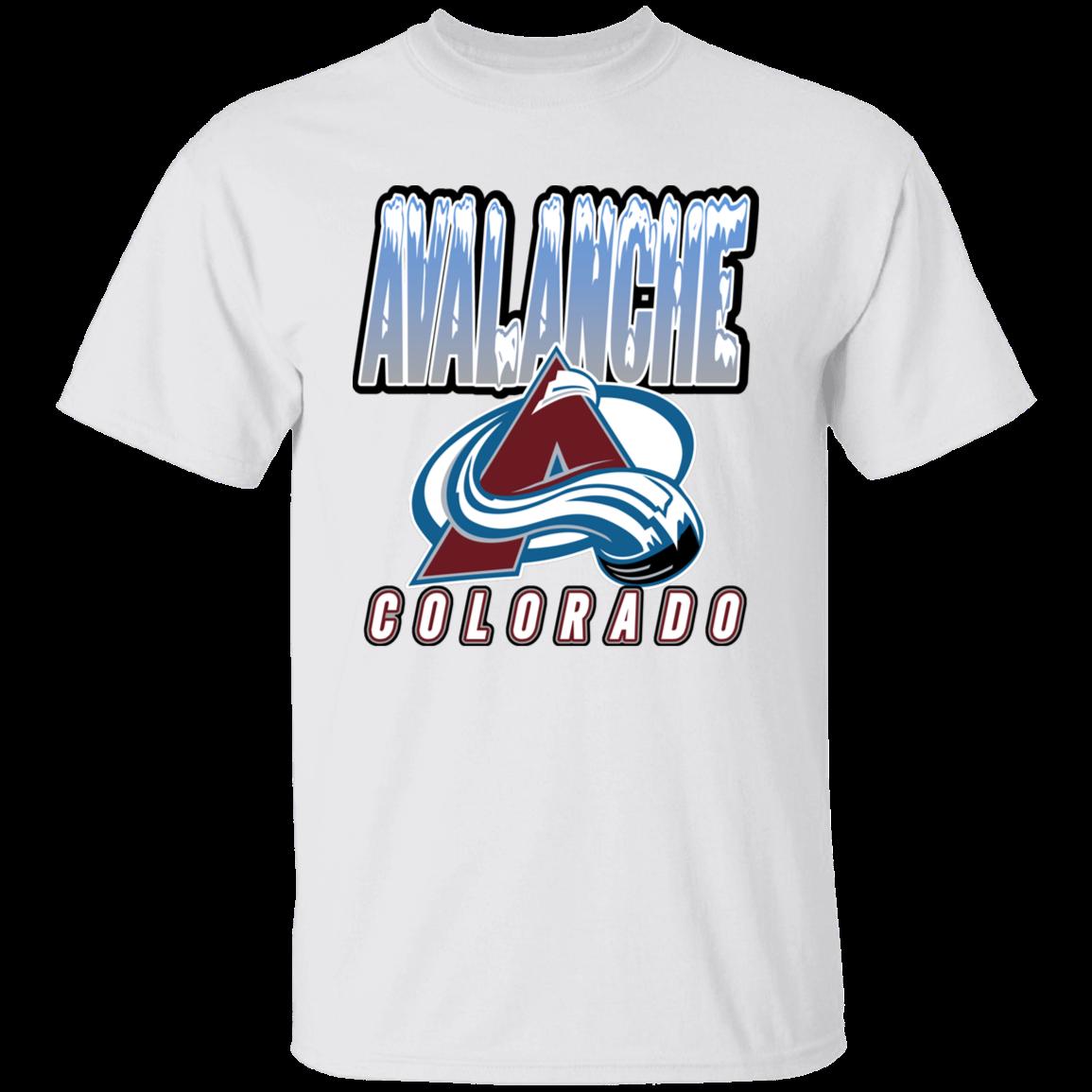 Colorado Avalanche Snowy Peaks Retro NHL T-Shirt Sweatshirt Hoodie National Hockey League Shirt - Image 2