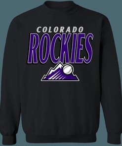 Colorado Rockies Retro MLB Crewneck Sweatshirt Hoodie Shirt for Baseball Fans