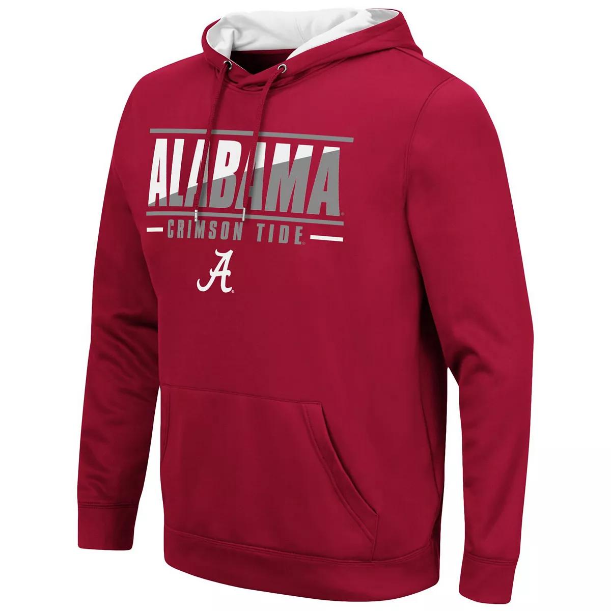 Colosseum Crimson Alabama Crimson Tide Slash Stack Hoodie Sweashirt, College Shirts - Image 2