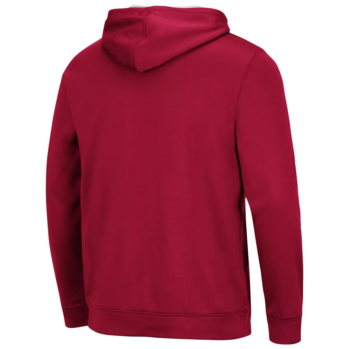 Colosseum Crimson Alabama Crimson Tide Slash Stack Hoodie Sweashirt, College Shirts - Image 3