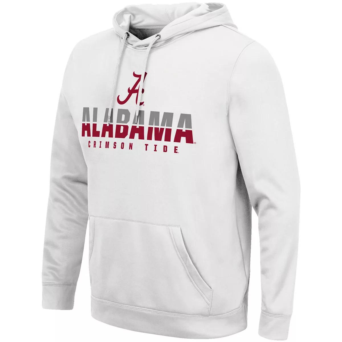Colosseum White Alabama Crimson Tide Lantern Pullover Hoodie, Alabama Sweatshirt Full Size Gifts For Ncaa Fans - Image 2