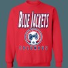 Columbus Blue Jackets CANNON Retro NHL Sweatshirt Hoodie TShirt For Hockey Lovers