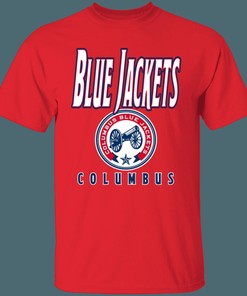 Columbus Blue Jackets CANNON Retro NHL T-Shirt Sweatshirt Hoodie National Hockey League Shirt