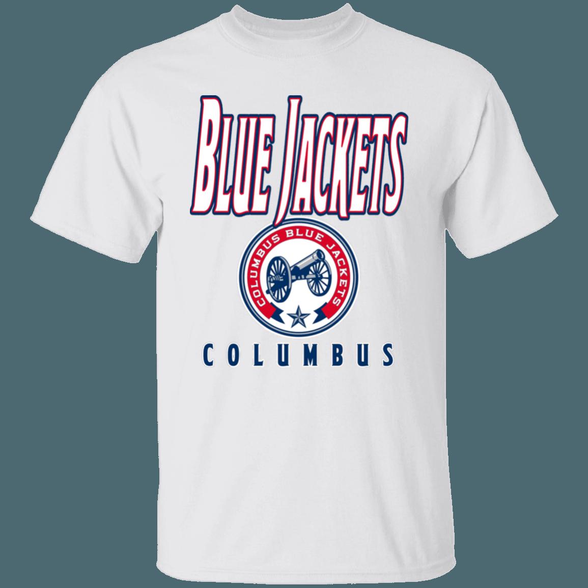 Columbus Blue Jackets CANNON Retro NHL T-Shirt Sweatshirt Hoodie National Hockey League Shirt - Image 2