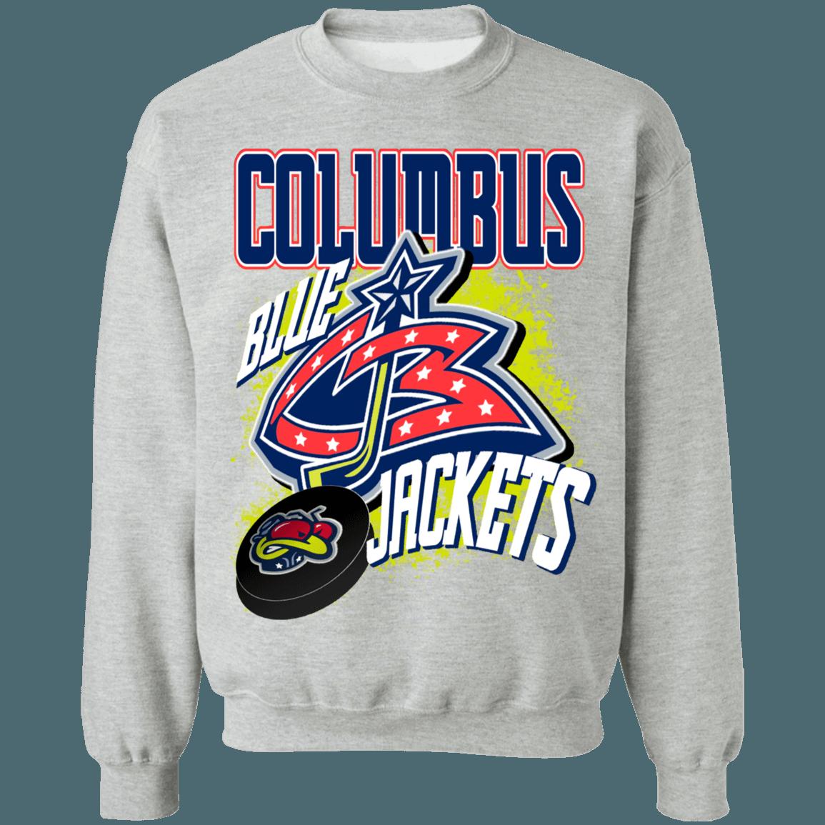 Columbus Blue Jackets Retro NHL Sweatshirt Hoodie TShirt For Hockey Lovers - Image 2