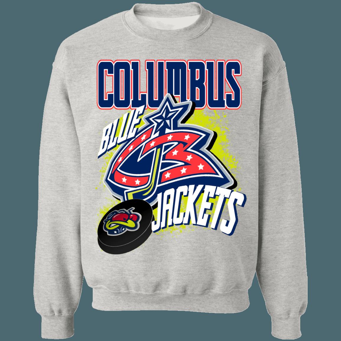 Columbus Blue Jackets Retro NHL Sweatshirt Hoodie TShirt For Hockey Lovers - Image 3