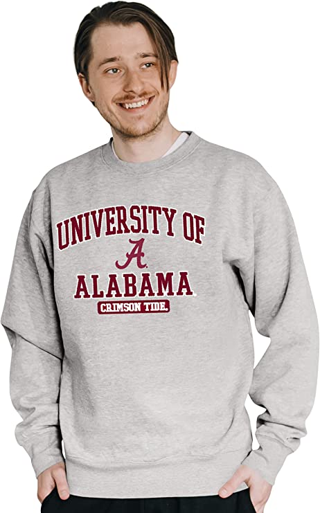Crewneck Sweatshirt Twill Applique Alabama Sweatshirt Gifts For Alabama Fans - Image 2
