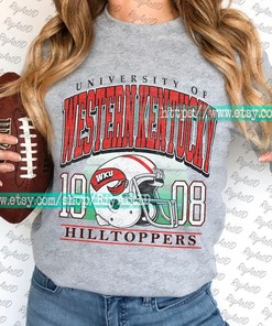 Custom Your City, Vintage Western Kentucky 1908 Crewneck Sweatshirt, Football Western Kentucky 1908
