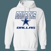 Dallas Cowboys Retro NFL Hoodie Sweatshirt Sport Shirt