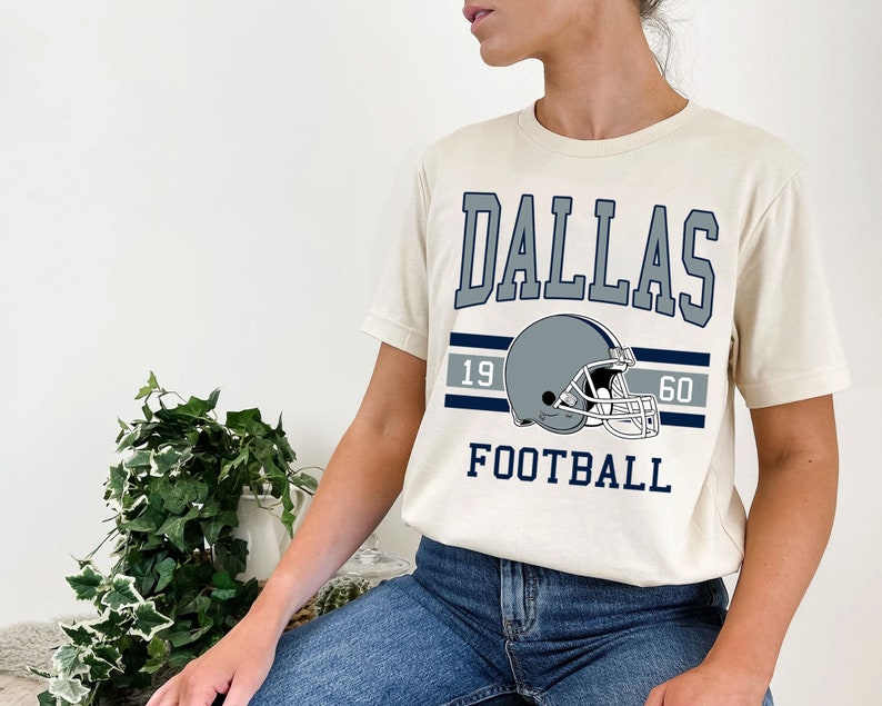 Dallas Football Sweatshirt, Vintage Retro Dallas Football Shirt for NFL Fans - Image 4