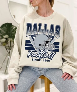 Dallas Football Team Sweatshirt, Retro Dallas Football Shirt for NFL Fans