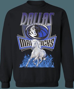 Dallas Mavericks Vintage NBA Vintage Sweatshirt Hoodie Shirt For NBA Fans