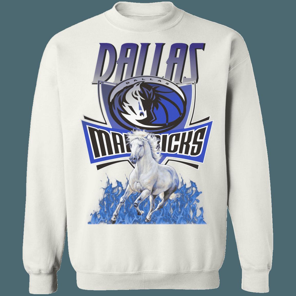 Dallas Mavericks Vintage NBA Vintage Sweatshirt Hoodie Shirt For NBA Fans - Image 3