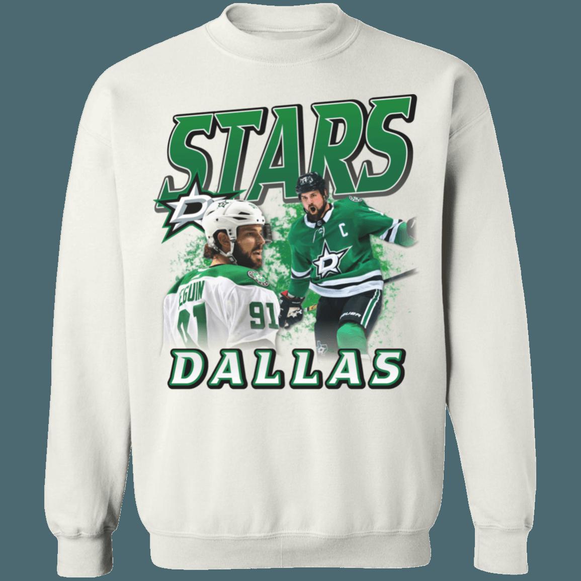 Dallas Stars Player Mash Vintage NHL Sweatshirt Hoodie TShirt For Hockey Lovers - Image 4