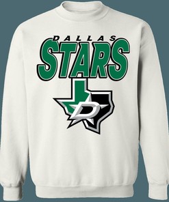 Dallas Stars TEXAS Retro NHL Sweatshirt Hoodie TShirt For Hockey Lovers