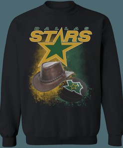 Dallas Stars Vintage NHL Sweatshirt Hoodie TShirt For Hockey Lovers