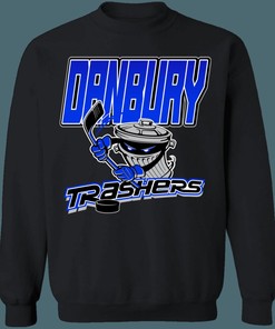 Danbury Trashers Retro UHL Hockey Crewneck Unisex Sweatshirt Hoodie Shirt