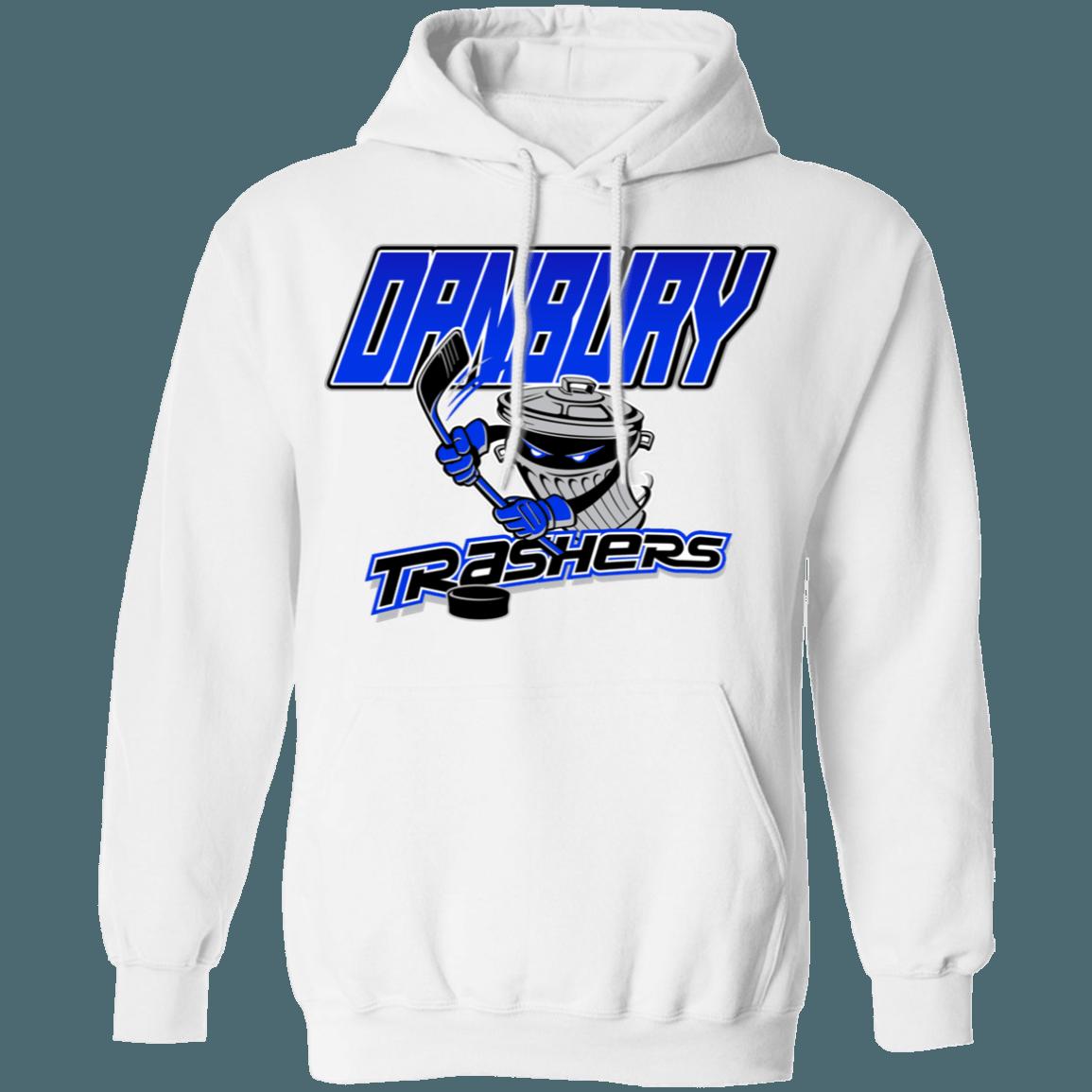 Danbury Trashers Vintage UHL Hockey Hoodie Sweatshirt Sport Shirt