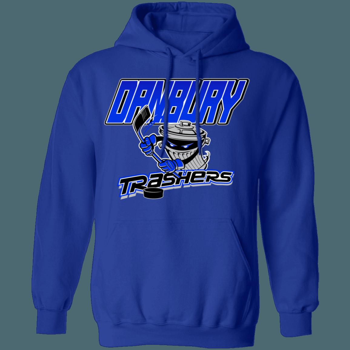Danbury Trashers Vintage UHL Hockey Hoodie Sweatshirt Sport Shirt - Image 3
