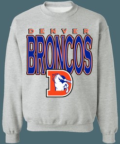 Denver Broncos 1970's Vintage NFL American Football Lover Sweatshirt Hoodie