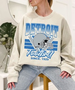 Detroit Football Team Sweatshirt, Vintage Detroit Football Crewneck Sweatshirt, American Football Shirt, NFL Shirt