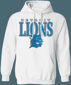Detroit Lions Retro NFL Hoodie Sweatshirt Sport Shirt