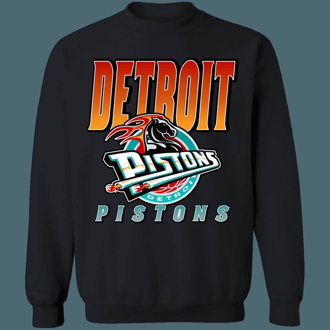 Detroit Pistons GRADIENT Retro NBA Vintage Sweatshirt Hoodie Shirt For NBA Fans - Image 2