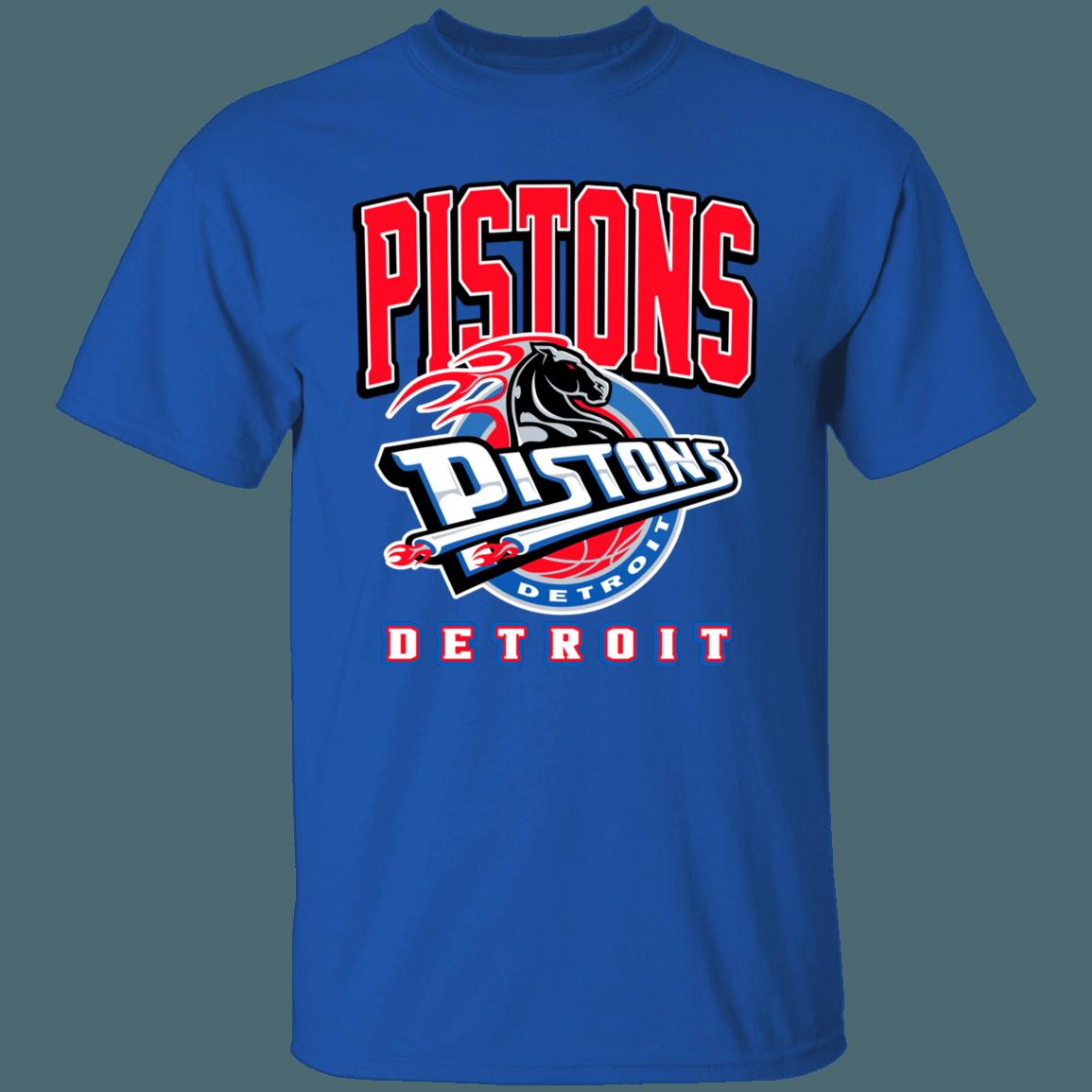 Detroit Pistons HORSE Retro NBA Fan T-Shirt Sweatshirt Hoodie - Image 2