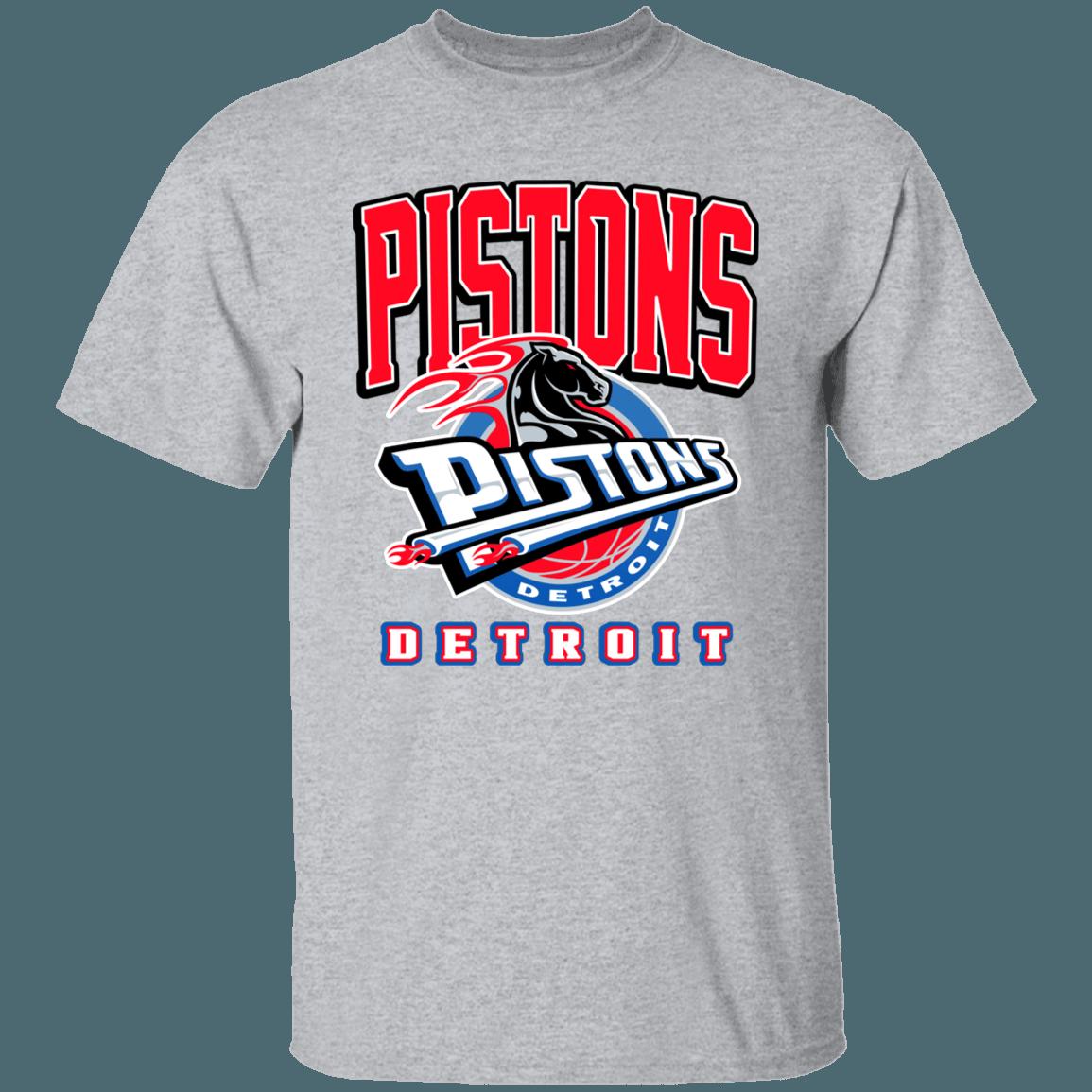 Detroit Pistons HORSE Retro NBA Fan T-Shirt Sweatshirt Hoodie - Image 3