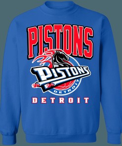 Detroit Pistons HORSE Retro Remix NBA Vintage Sweatshirt Hoodie Shirt For NBA Fans
