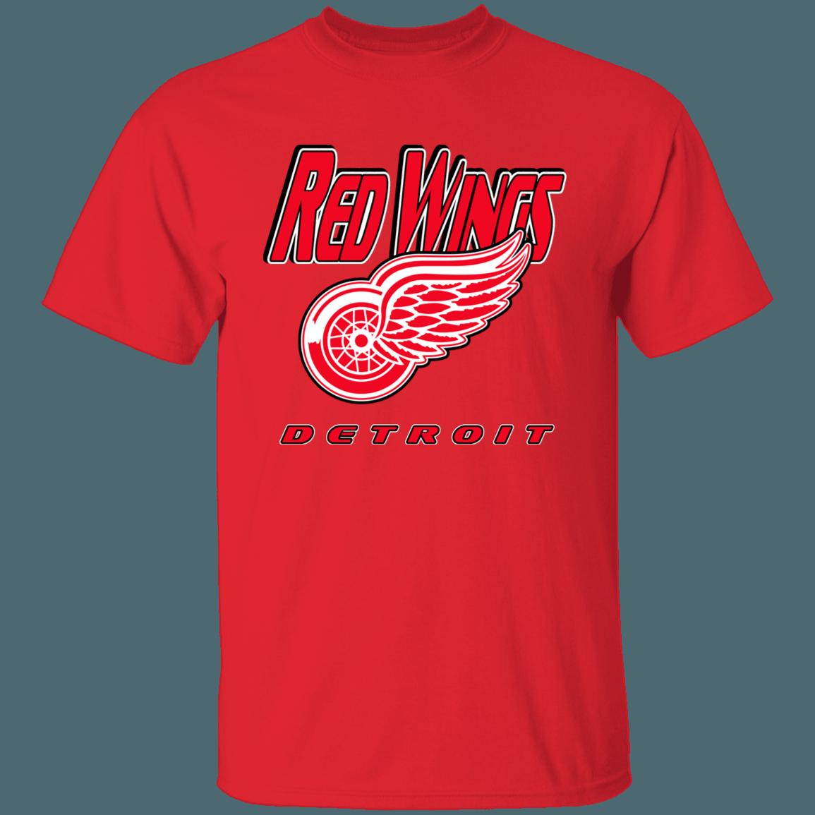 Detroit Red Wings 90's Retro NHL T-Shirt Sweatshirt Hoodie National Hockey League Shirt - Image 2