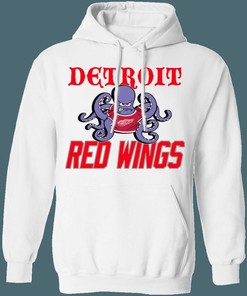 Detroit Red Wings OCTOPUS Retro NHL Hoodie Sweatshirt Sport Shirt