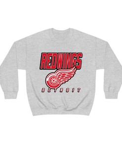 Detroit Red Wings Retro 90's NHL Sweatshirt Hoodie TShirt For Hockey Lovers