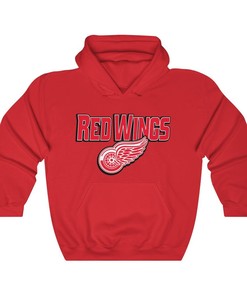 Detroit Red Wings Retro NHL Heavyweight Hoodie Sweatshirt Sport Shirt