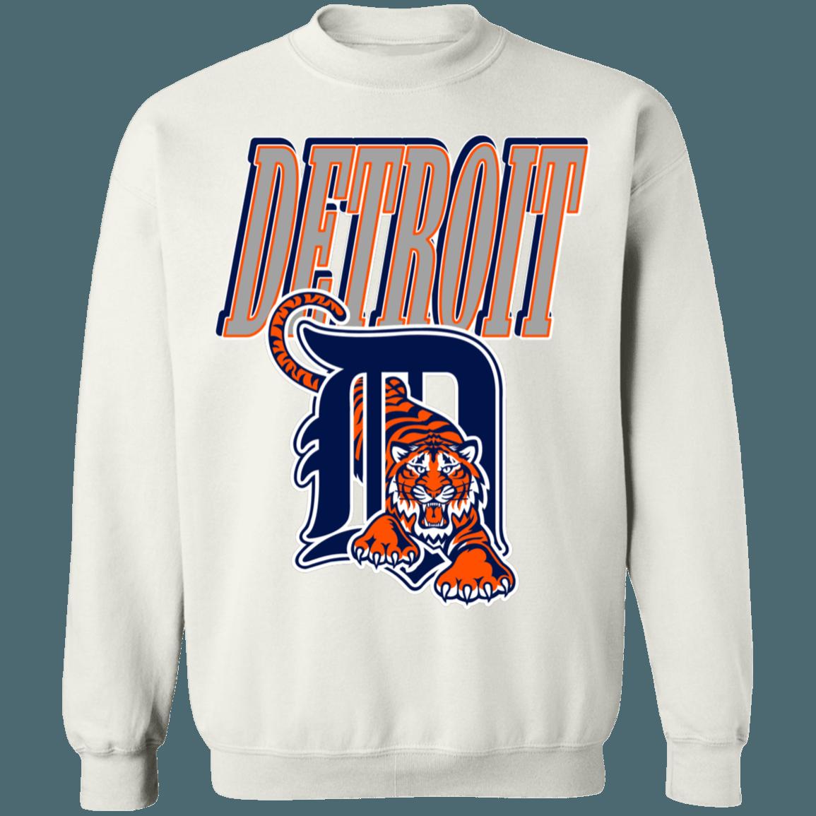 Detroit Tigers Vintage MLB Crewneck Sweatshirt Hoodie Shirt Gifts for Detroit Tigers Fans
