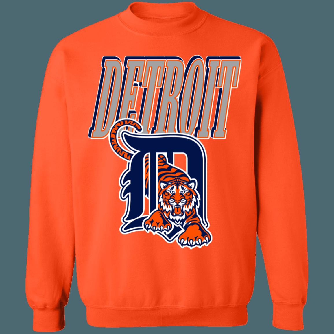 Detroit Tigers Vintage MLB Crewneck Sweatshirt Hoodie Shirt Gifts for Detroit Tigers Fans - Image 2