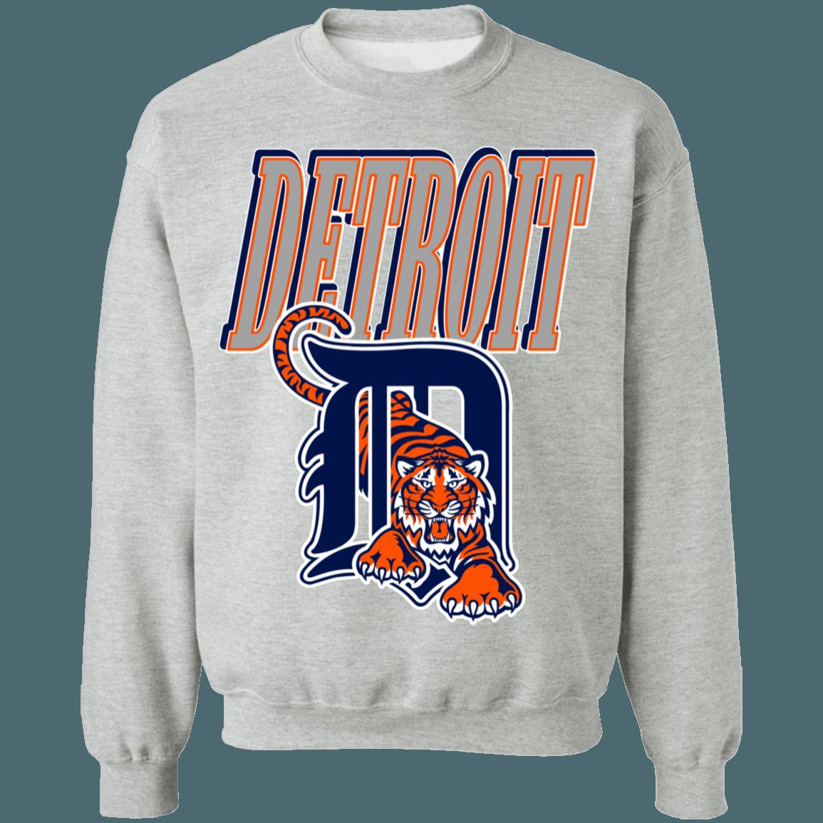 Detroit Tigers Vintage MLB Crewneck Sweatshirt Hoodie Shirt Gifts for Detroit Tigers Fans - Image 3